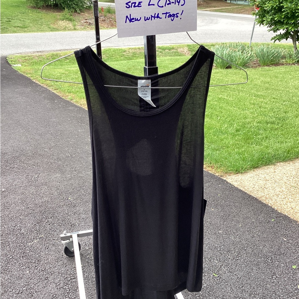 Black Sheer Tank Top